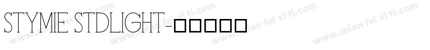 STYMIE STDLIGHT字体转换